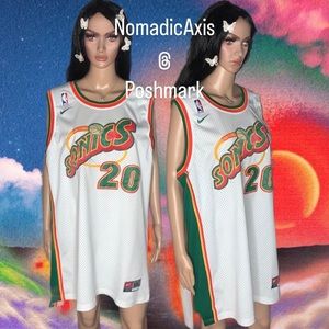 NBA Nike Seattle SuperSonics SONICS Gary Payton 20 basketball jersey retro xxl